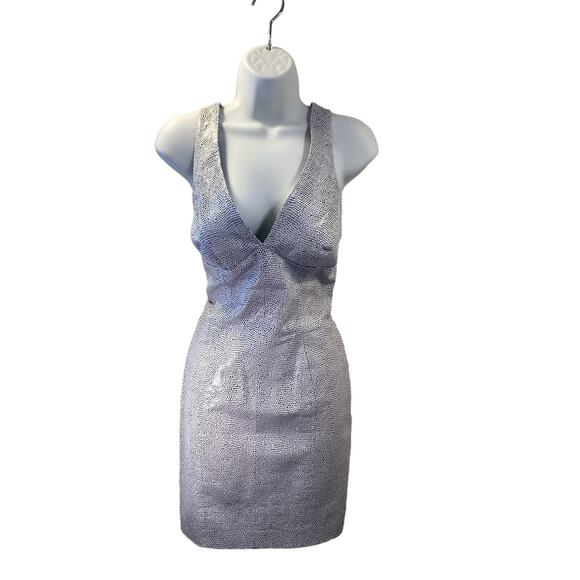 Michael Hoban North Beach Leather Snakeskin Vintage Mini Dress Jacket 2pc 80's S - Picture 2 of 13